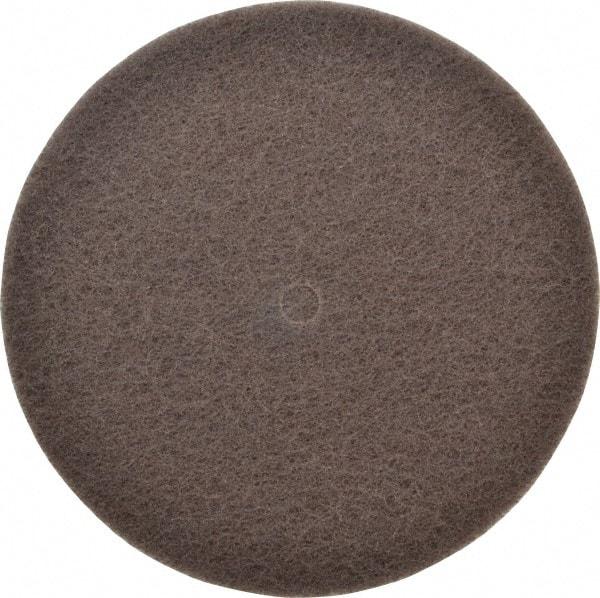 3M - 8" Very Fine Grade Silicon Carbide Deburring Disc - 1/2" Center Hole, Arbor Connection, Brown, 3,000 Max RPM - Caliber Tooling