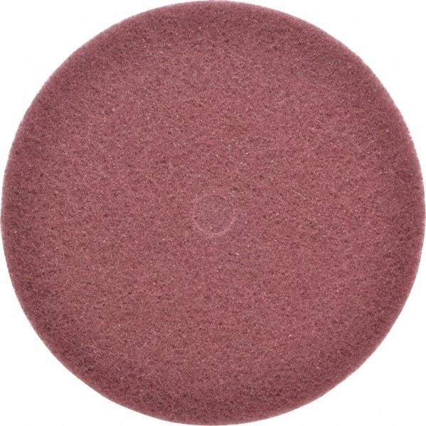 3M - 8" Very Fine Grade Aluminum Oxide Deburring Disc - 3/4" Center Hole, Arbor Connection, Maroon, 3,000 Max RPM - Caliber Tooling