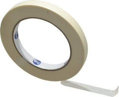 Intertape - 1/2" Wide x 60 Yd Long White Paper Masking Tape - Series PG500, 5 mil Thick, 21 In/Lb Tensile Strength - Caliber Tooling