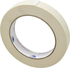 Intertape - 3/4" Wide x 60 Yd Long White Paper Masking Tape - Series PG500, 5 mil Thick, 21 In/Lb Tensile Strength - Caliber Tooling