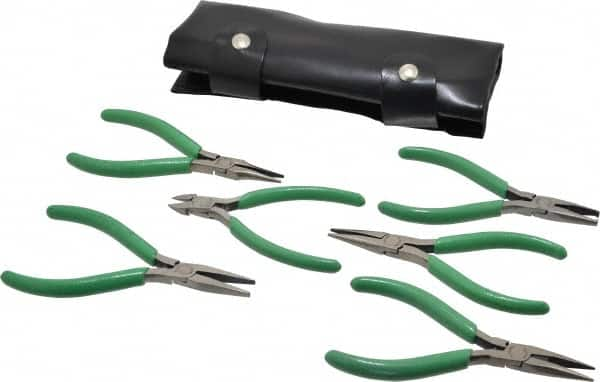 Xcelite - 6 Piece Diagonal & Long Nose Electronics Pliers - Comes in Pouch - Caliber Tooling