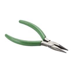 Xcelite - 5" Jaw Length x 17/32" Jaw Width, Long Chain Nose Comfort Grip Pliers - Serrated Jaw, Bi-Material Cushion Handle - Caliber Tooling