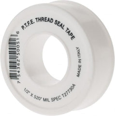 Value Collection - 1/2" Wide x 520" Long General Purpose Pipe Repair Tape - -450 to 550°F, White - Caliber Tooling