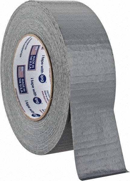 Intertape - 2" x 55m Silver Duct Tape - 8 mil, Rubber Adhesive, Polyethylene Film Backing, 18 Lb/ln Tensile Strength, Series AC15 - Caliber Tooling