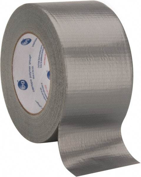 Intertape - 3" x 55m Silver Duct Tape - 7 mil, Rubber Adhesive, Polyethylene Film Backing, 17 Lb/ln Tensile Strength, Series AC10 - Caliber Tooling