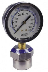 Value Collection - 2,000 Max psi, 2-1/2 Inch Dial Diameter, Stainless Steel Pressure Gauge Guard and Isolator - 2.5% Accuracy, 18-8 Material Grade - Caliber Tooling