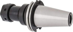 Parlec - CAT50 Taper, Series TG/PG 100, Single Angle Reamer Collet Chuck - 5-1/4 Inch Projection, 0.093 to 1 Inch Collet Capacity, Through Coolant - Exact Industrial Supply