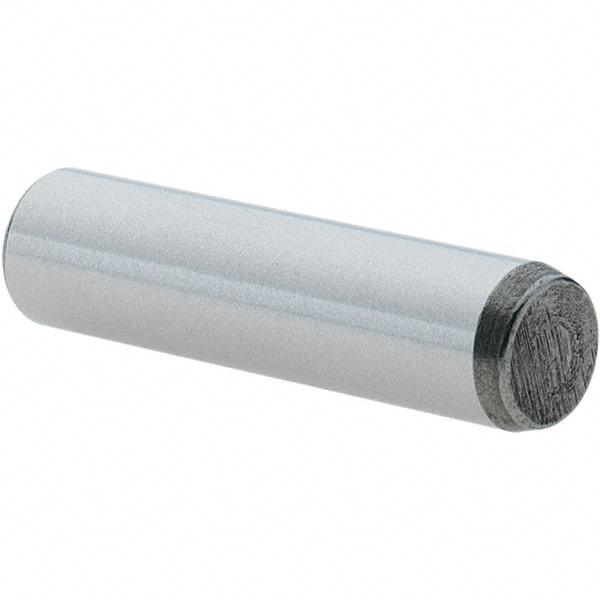 Value Collection - 1/4" Diam x 1" Pin Length Grade 8 Alloy Steel Pull Out Dowel Pin - 1 Rounded & 1 Threaded End - Caliber Tooling