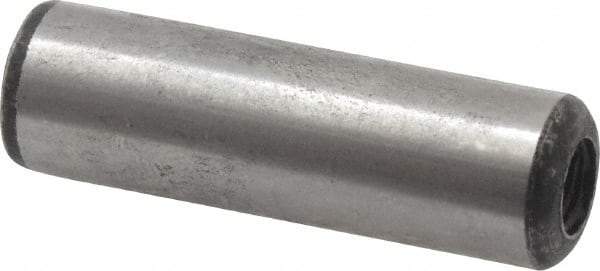 Value Collection - 3/8" Diam x 1-1/4" Pin Length Grade 8 Alloy Steel Pull Out Dowel Pin - 1 Rounded & 1 Threaded End - Caliber Tooling