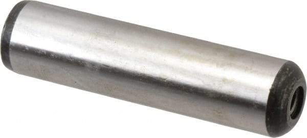 Value Collection - 3/4" Diam x 3" Pin Length Grade 8 Alloy Steel Pull Out Dowel Pin - 1 Rounded & 1 Threaded End - Caliber Tooling