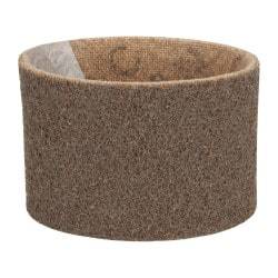 3M - 3-1/2" Wide x 15-1/2" OAL, Aluminum Oxide Abrasive Belt - Aluminum Oxide, Coarse, Nonwoven, Series SC-BS - Caliber Tooling