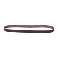 3M - 1/2" Wide x 24" OAL, Aluminum Oxide Abrasive Belt - Aluminum Oxide, Medium, Nonwoven, Series SC-BS - Caliber Tooling