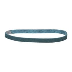 3M - 1/2" Wide x 18" OAL, Aluminum Oxide Abrasive Belt - Aluminum Oxide, Very Fine, Nonwoven, Series SC-BS - Caliber Tooling