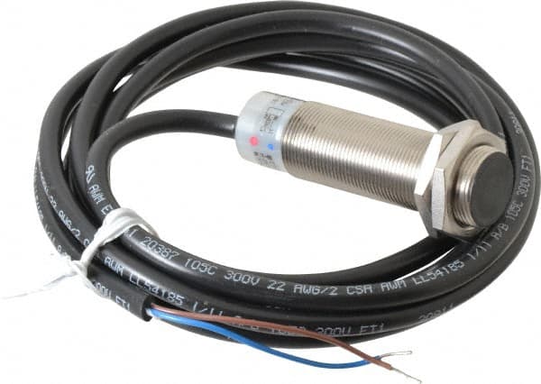 Eaton Cutler-Hammer - NPN, 5mm Detection, Cylinder Shielded, Inductive Proximity Sensor - 2 Wires, IP67, 20 to 250 VAC, M18x1 Thread, 2.54 Inch Long - Caliber Tooling