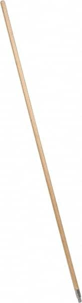 PRO-SOURCE - 60 x 15/16" Wood Handle for Push Brooms - Threaded Connection, Tan - Caliber Tooling