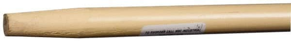 PRO-SOURCE - 48 x 7/8" Wood Handle for Push Brooms - Tapered Connection, Tan - Caliber Tooling