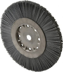 Anderson - 10" OD, 3/4" Arbor Hole, Crimped Nylon Wheel Brush - 1" Face Width - Caliber Tooling