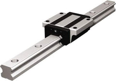 THK - 2,520mm OAL x 34mm Overall Width x 29mm Overall Height 4 Way HSR Rail - 80mm Between Holes, 9 x 14 x 12mm Hole Size - Caliber Tooling