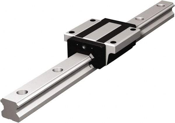 THK - 1,000mm OAL x 23mm Overall Width x 22mm Overall Height 4 Way HSR Rail - 60mm Between Holes, 7 x 11 x 9mm Hole Size - Caliber Tooling