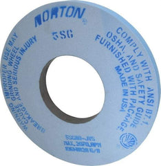 Norton - 12" Diam x 5" Hole x 1" Thick, J Hardness, 80 Grit Surface Grinding Wheel - Ceramic, Type 1, Medium Grade, 2,070 Max RPM, Vitrified Bond, No Recess - Caliber Tooling