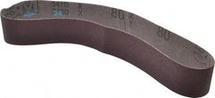 3M - 1-1/2" Wide x 24" OAL, 80 Grit, Aluminum Oxide Abrasive Belt - Aluminum Oxide, Medium, Coated, X Weighted Cloth Backing, Series 341D - Caliber Tooling