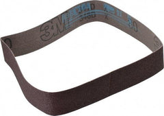 3M - 1-3/16" Wide x 21-1/4" OAL, 80 Grit, Aluminum Oxide Abrasive Belt - Aluminum Oxide, Medium, Coated, X Weighted Cloth Backing, Series 341D - Caliber Tooling