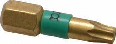 Wera - T20 Torx Bit - 1/4" Hex Drive, 1" OAL - Caliber Tooling