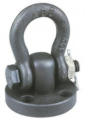 American Drill Bushing - 3,000 Lb Load Capacity Shackle Hoist Ring - 5/16 - 18 Thread, Alloy Steel - Caliber Tooling