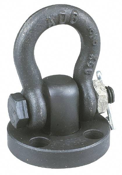 American Drill Bushing - 2,000 Lb Load Capacity Shackle Hoist Ring - 1/4 - 20 Thread, Alloy Steel - Caliber Tooling