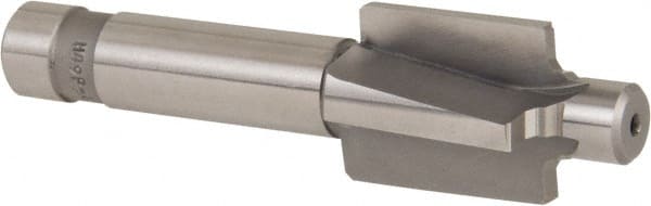 Made in USA - 7/16-20" Port, 0.888" Spotface Diam, 1/4" Tube Outside Diam, Plain Pilot, Straight Shank, High Speed Steel Porting Tool - Caliber Tooling