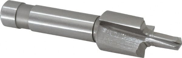 Made in USA - 5/16-24" Port, 0.742" Spotface Diam, 1/8" Tube Outside Diam, Reamer Pilot, Straight Shank, High Speed Steel Porting Tool - Caliber Tooling