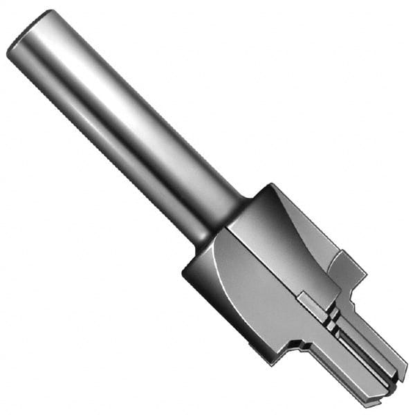 Made in USA - 1/2-20" Port, 0.95" Spotface Diam, 5/16" Tube Outside Diam, Reamer Pilot, Straight Shank, Carbide Tipped Porting Tool - Caliber Tooling