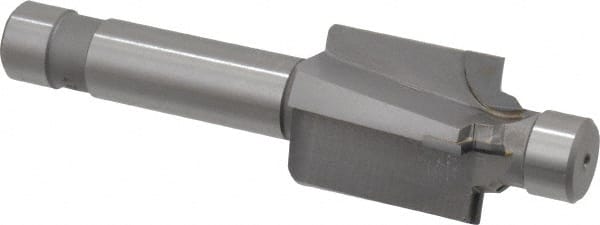 Made in USA - 9/16-18" Port, 0.989" Spotface Diam, 3/8" Tube Outside Diam, Plain Pilot, Straight Shank, Carbide Tipped Porting Tool - Caliber Tooling