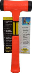 NUPLA - 24 oz Head 1-3/4" Face Diam Fiberglass Slim Head Dead Blow Hammer - 12" OAL, Fiberglass Handle - Caliber Tooling