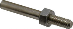 Made in USA - 1/4" Shank Abrasive Point Mandrel - 2" Length, 1/4" Hole Compatibility, for Cones - Caliber Tooling