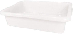 Rubbermaid - 4.6 Gal, White Polyethylene Tote Container - Nesting, 20" Long x 15" Wide x 5" High - Caliber Tooling