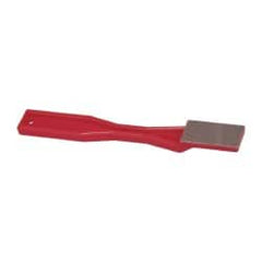 3M - 1-1/2" OAL Very Fine Sharpener Diamond File - 3/4" Wide, 1-1/2 LOC, Red - Caliber Tooling