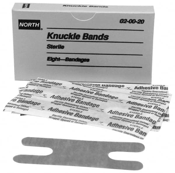 North - 3" Long x 1-1/2" Wide, Knuckle Bandage Self-Adhesive Bandage - Beige, Woven Fabric Bandage - Caliber Tooling