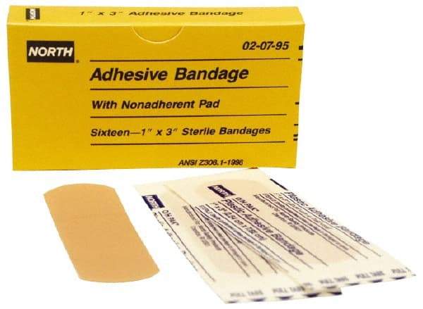 North - 3" Long x 1" Wide, General Purpose Self-Adhesive Bandage - Beige, Plastic Bandage - Caliber Tooling