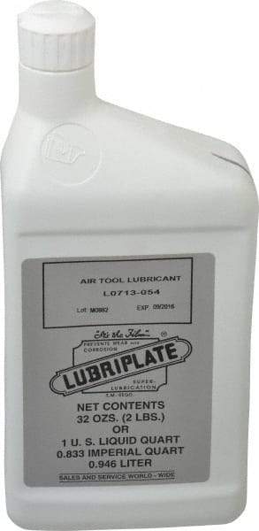 Lubriplate - Bottle, ISO 32, Air Tool Oil - 147 Viscosity (SUS) at 100°F, 44 Viscosity (SUS) at 210°F - Caliber Tooling