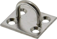 Made in USA - 0.625" High x 1" Wide x 113" Long Hasp Staple - 302/304 Stainless Steel, 0.072" Thick - Caliber Tooling