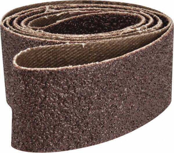 Tru-Maxx - 1" Wide x 42" OAL, 50 Grit, Aluminum Oxide Abrasive Belt - Aluminum Oxide, Coarse, Coated, X Weighted Cloth Backing - Caliber Tooling