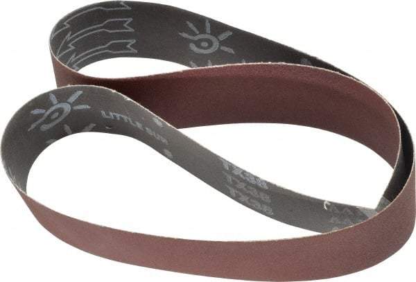 Tru-Maxx - 2" Wide x 48" OAL, 180 Grit, Aluminum Oxide Abrasive Belt - Aluminum Oxide, Very Fine, Coated, X Weighted Cloth Backing - Caliber Tooling