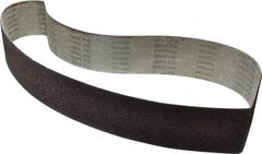 Tru-Maxx - 4" Wide x 60" OAL, 36 Grit, Aluminum Oxide Abrasive Belt - Aluminum Oxide, Very Coarse, Coated, X Weighted Cloth Backing - Caliber Tooling