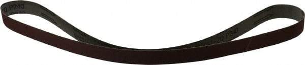 Tru-Maxx - 1" Wide x 42" OAL, 220 Grit, Aluminum Oxide Abrasive Belt - Aluminum Oxide, Very Fine, Coated, X Weighted Cloth Backing - Caliber Tooling