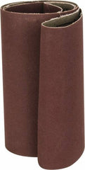 Tru-Maxx - 6" Wide x 48" OAL, 220 Grit, Aluminum Oxide Abrasive Belt - Aluminum Oxide, Very Fine, Coated, X Weighted Cloth Backing - Caliber Tooling