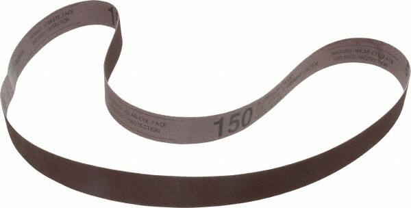 Tru-Maxx - 1" Wide x 42" OAL, 150 Grit, Aluminum Oxide Abrasive Belt - Aluminum Oxide, Very Fine, Coated, X Weighted Cloth Backing - Caliber Tooling