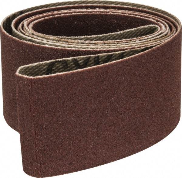 Tru-Maxx - 1" Wide x 42" OAL, 240 Grit, Aluminum Oxide Abrasive Belt - Aluminum Oxide, Very Fine, Coated, X Weighted Cloth Backing - Caliber Tooling