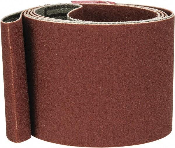 Tru-Maxx - 2" Wide x 60" OAL, 320 Grit, Aluminum Oxide Abrasive Belt - Aluminum Oxide, Extra Fine, Coated, X Weighted Cloth Backing - Caliber Tooling