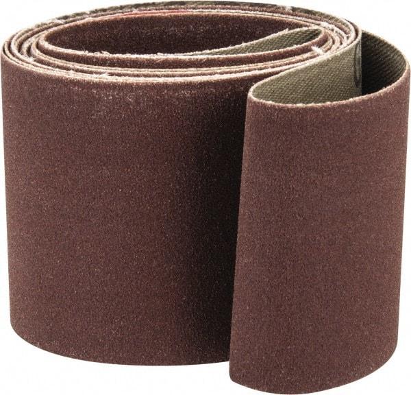 Tru-Maxx - 2" Wide x 72" OAL, 220 Grit, Aluminum Oxide Abrasive Belt - Aluminum Oxide, Very Fine, Coated, X Weighted Cloth Backing - Caliber Tooling